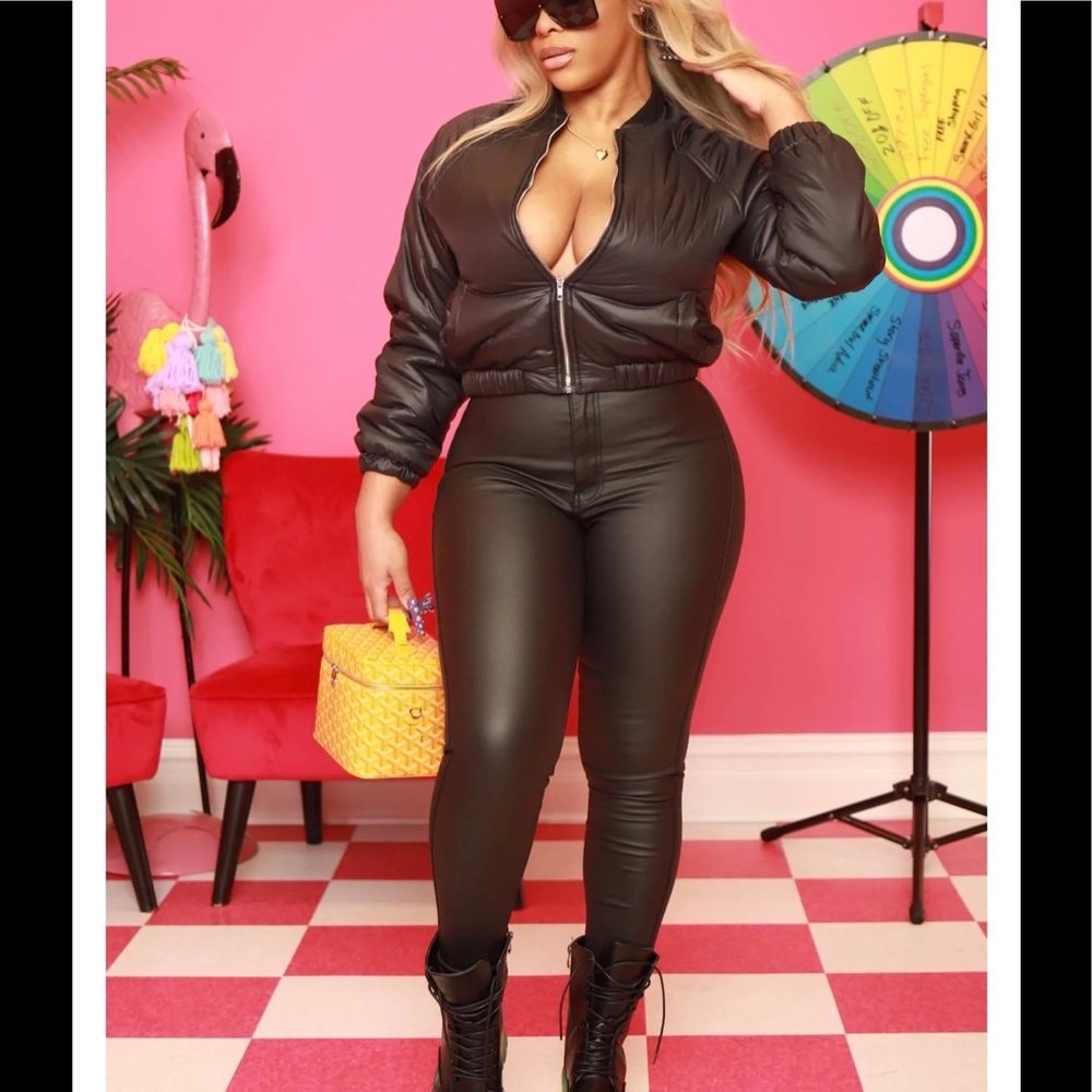 leather pants ( not real leather )